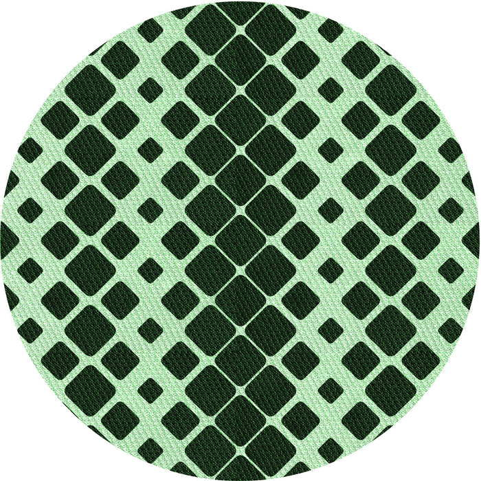 Square Patterned Light Green Rug, pat3385grn