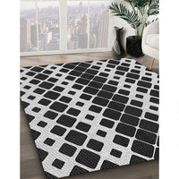 Patterned Platinum Silver Gray Rug, pat3385gry