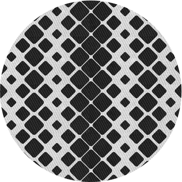 Square Patterned Platinum Silver Gray Rug, pat3385gry