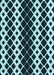 Machine Washable Transitional Blue Rug, wshpat3385lblu