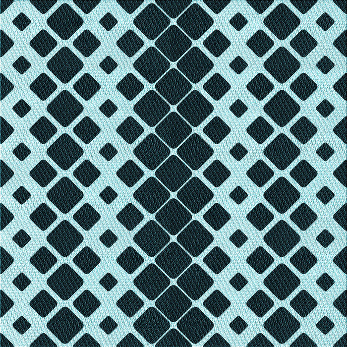 Round Patterned Blue Rug, pat3385lblu