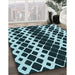 Machine Washable Transitional Blue Rug in a Family Room, wshpat3385lblu