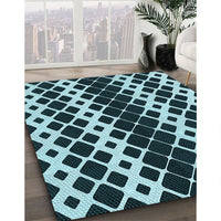 Patterned Blue Rug, pat3385lblu