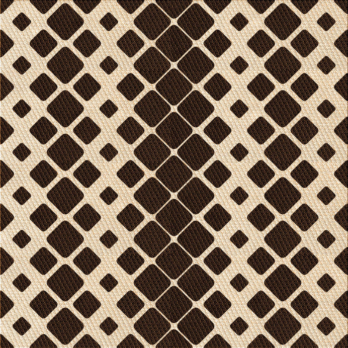 Round Patterned Black Brown Rug, pat3385org