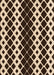 Patterned Black Brown Rug, pat3385org