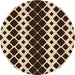 Square Machine Washable Transitional Black Brown Rug in a Living Room, wshpat3385org