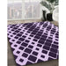 Machine Washable Transitional Mauve Purple Rug in a Family Room, wshpat3385pur