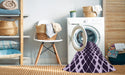 Machine Washable Transitional Mauve Purple Rug in a Washing Machine, wshpat3385pur