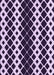 Patterned Mauve Purple Rug, pat3385pur