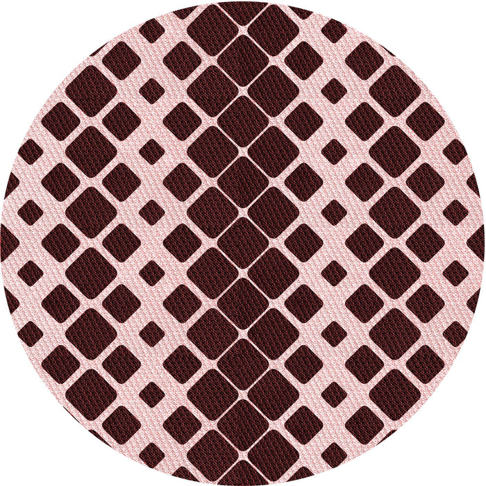 Square Patterned Pink Rug, pat3385rd