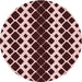 Square Patterned Pink Rug, pat3385rd