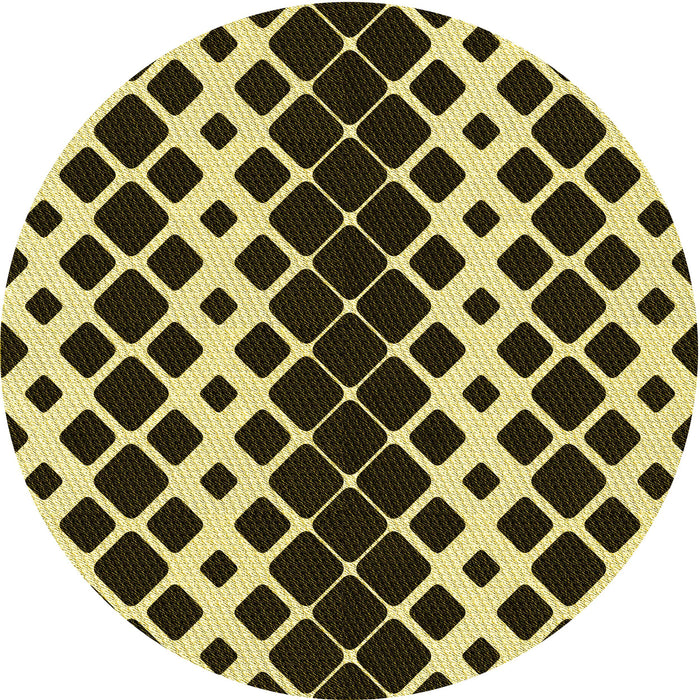 Square Patterned Midnight Gray Rug, pat3385yw