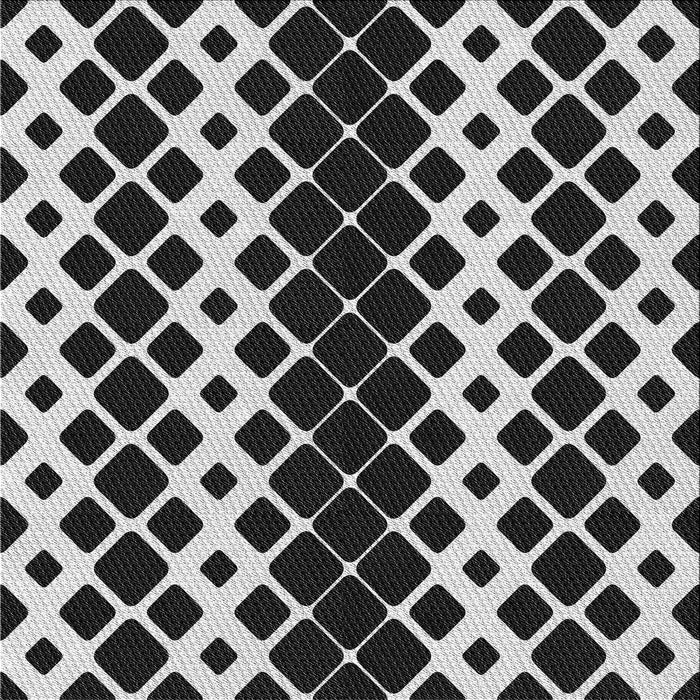 Square Patterned Mid Gray Novelty Rug, pat3385