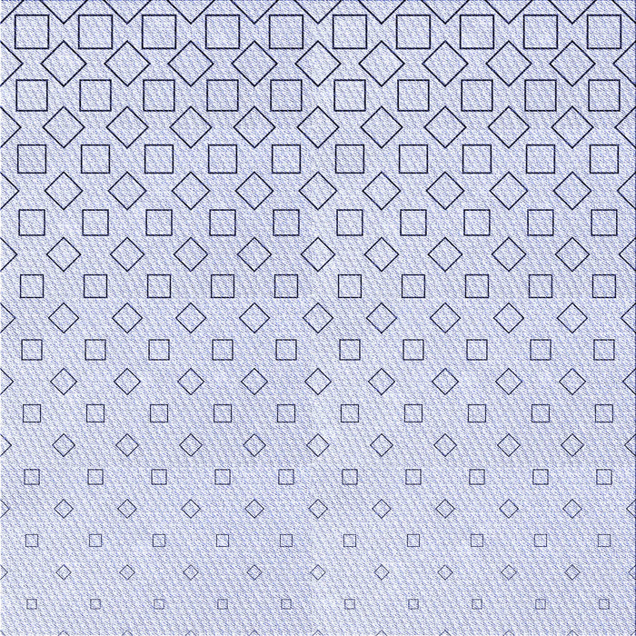 Round Patterned Denim Blue Rug, pat3386blu