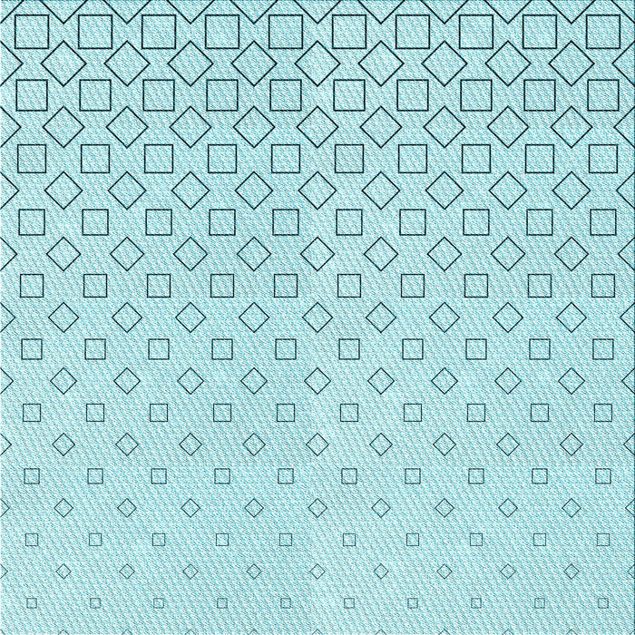 Round Patterned Electric Blue Rug, pat3386lblu