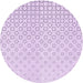 Square Patterned Bright Lilac Purple Rug, pat3386pur