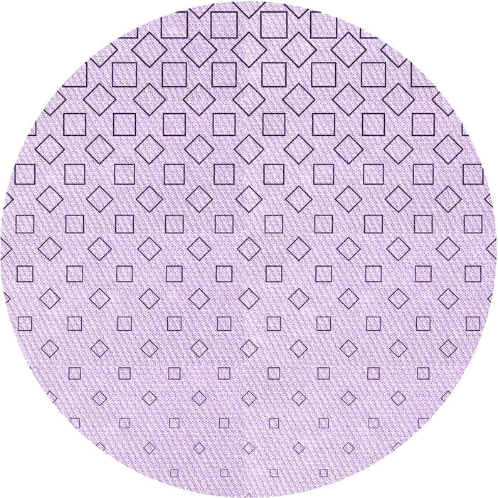 Square Machine Washable Transitional Bright Lilac Purple Rug in a Living Room, wshpat3386pur