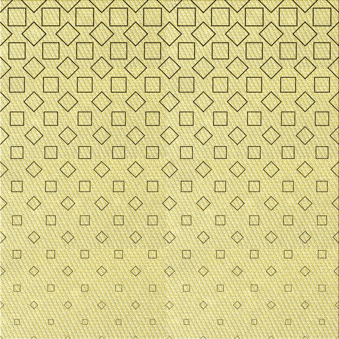 Round Patterned Yellow Rug, pat3386yw