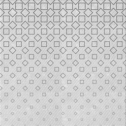 Square Patterned Gunmetal Gray Novelty Rug, pat3386
