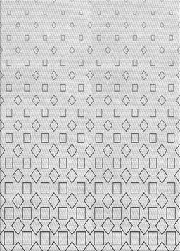Patterned Gunmetal Gray Novelty Rug, pat3386
