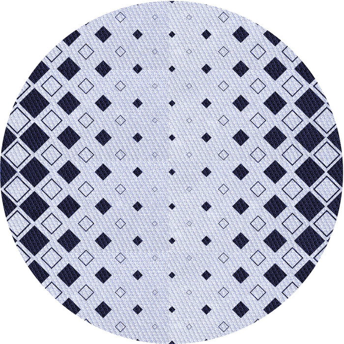 Square Patterned Lavender Blue Rug, pat3387blu
