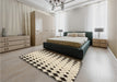 Patterned Wheat Beige Rug in a Bedroom, pat3387brn