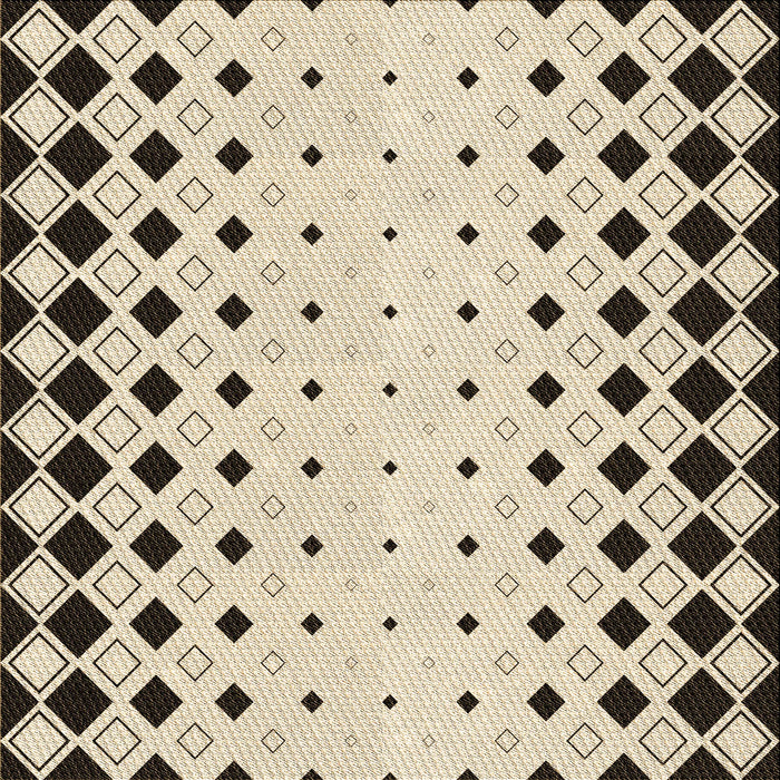Round Patterned Wheat Beige Rug, pat3387brn