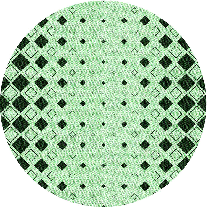 Square Machine Washable Transitional Mint Green Rug in a Living Room, wshpat3387grn