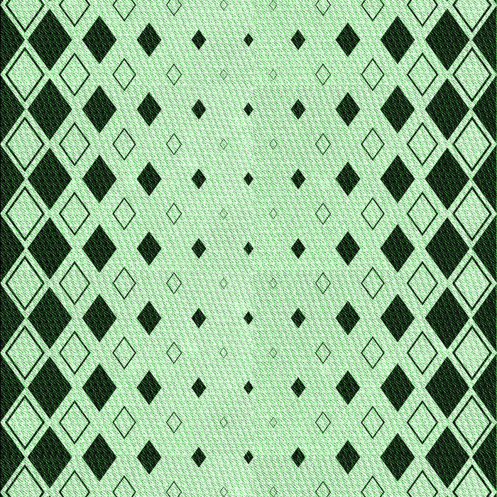 Machine Washable Transitional Mint Green Rug, wshpat3387grn