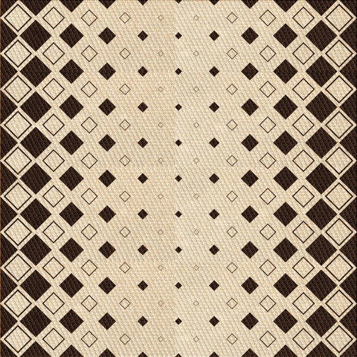 Round Machine Washable Transitional Sienna Brown Rug, wshpat3387org