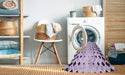 Machine Washable Transitional Purple Violet Purple Rug in a Washing Machine, wshpat3387pur