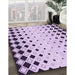 Machine Washable Transitional Purple Violet Purple Rug in a Family Room, wshpat3387pur