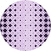 Square Machine Washable Transitional Purple Violet Purple Rug in a Living Room, wshpat3387pur