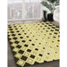 Machine Washable Transitional Mustard Yellow Rug in a Family Room, wshpat3387yw