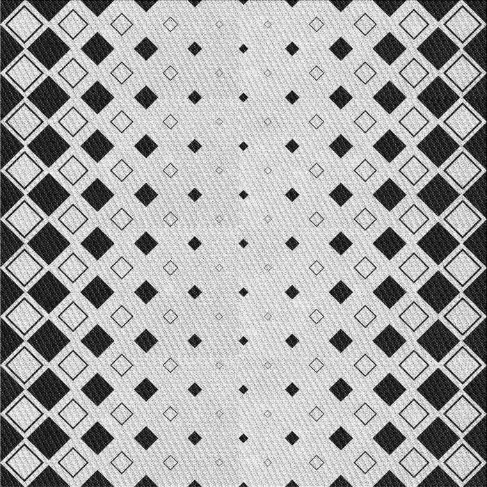 Sideview of Machine Washable Transitional Carbon Gray Rug, wshpat3387