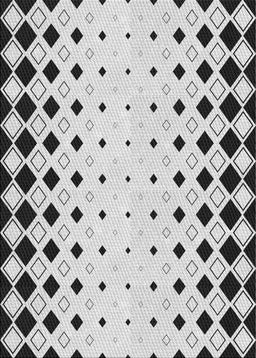 Patterned Carbon Gray Novelty Rug, pat3387