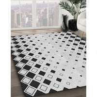 Patterned Carbon Gray Novelty Rug, pat3387