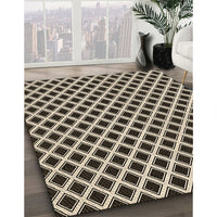 Patterned Midnight Gray Rug, pat3388brn