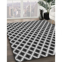 Patterned Midnight Gray Rug, pat3388gry