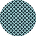 Square Patterned Blue Rug, pat3388lblu