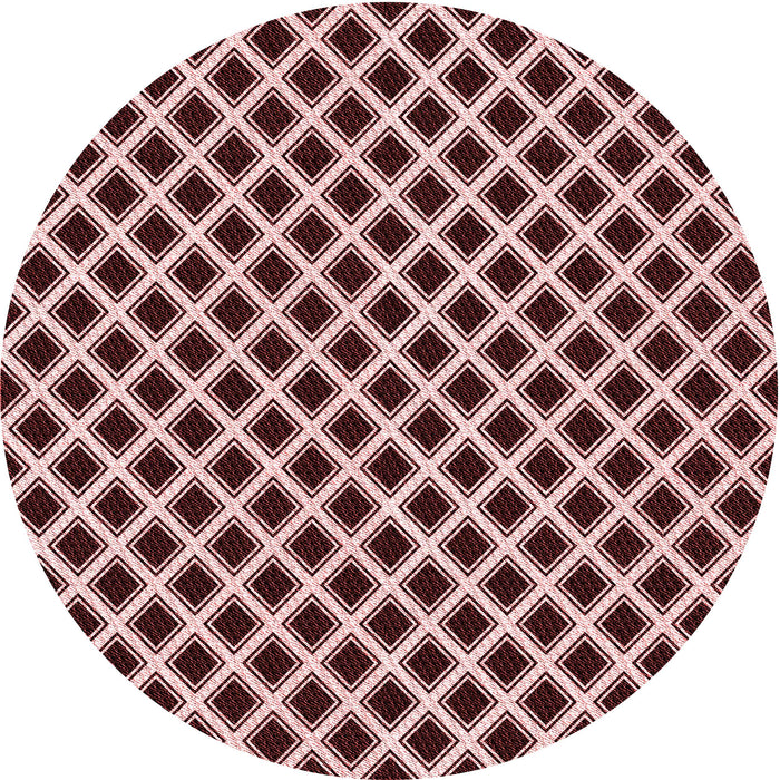 Square Patterned Baby Pink Rug, pat3388rd