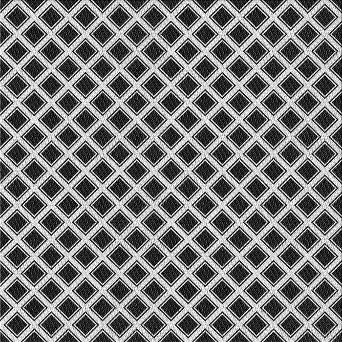 Square Patterned Light Gray Novelty Rug, pat3388