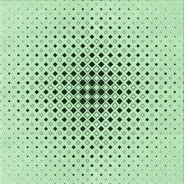 Round Machine Washable Transitional Mint Green Rug, wshpat3389grn