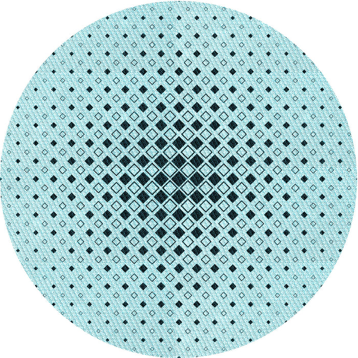 Square Patterned Electric Blue Rug, pat3389lblu