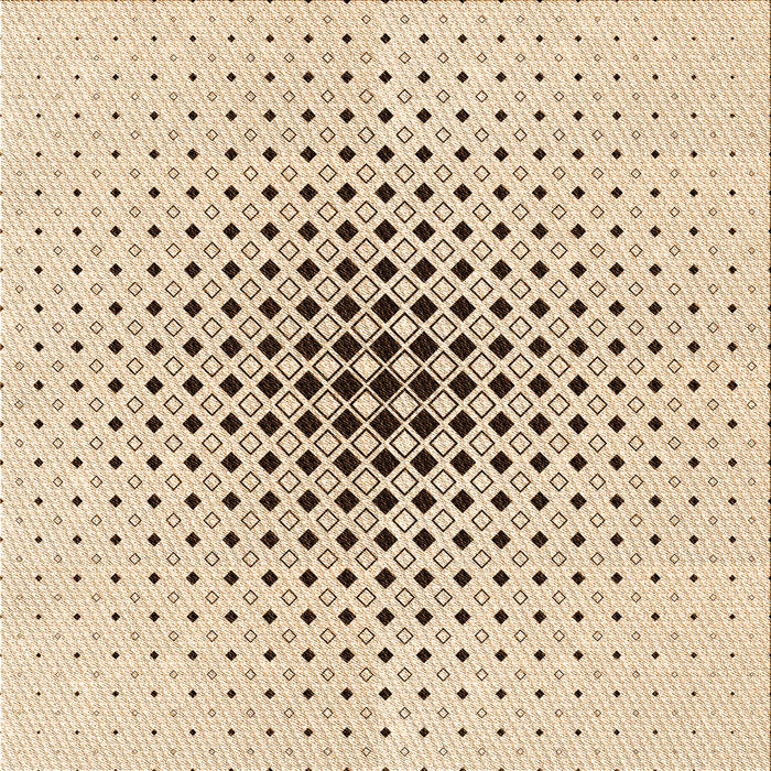 Round Patterned Bronze Brown Rug, pat3389org