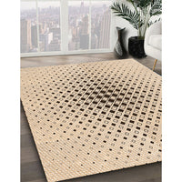 Patterned Bronze Brown Rug, pat3389org