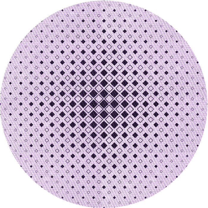 Square Machine Washable Transitional Lilac Purple Rug in a Living Room, wshpat3389pur