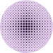 Square Patterned Lilac Purple Rug, pat3389pur