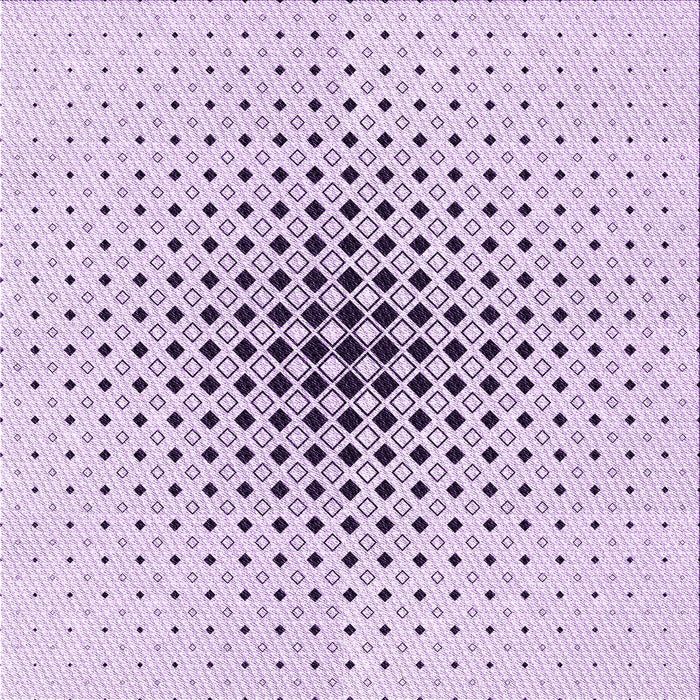 Round Machine Washable Transitional Lilac Purple Rug, wshpat3389pur