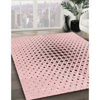 Patterned Pink Rug, pat3389rd